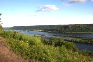Brady Bluff overlook; Perrot State Park, WI