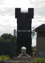 BNSF lift bridge; Prescott, WI