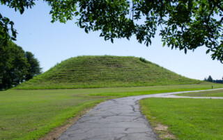 A mound built from earth